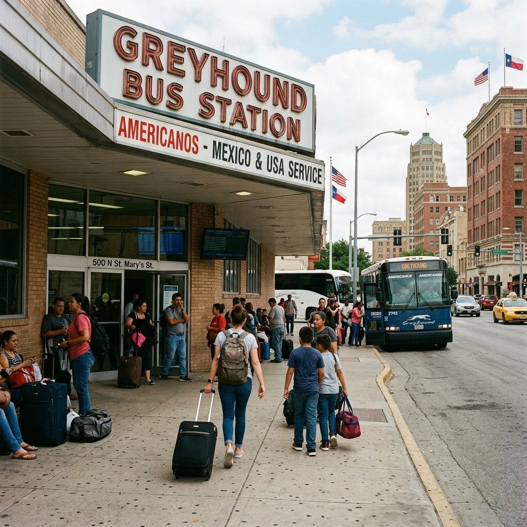 Americanos Bus Station San Antonio